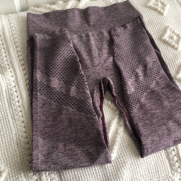 PINK Victoria's Secret Seamless Ankle High Rise Yoga Leggings Size Medium - Picture 2 of 8